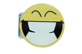 Teeth Grin Smiley Face Enamel Metal Belt Buckle